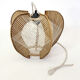 Hanging lamp wire and wood from the 60s-70