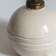 White crackled ceramic lamp base, 1930s