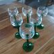 6 verres anciens à vin blanc