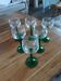 6 verres anciens à vin blanc