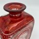 Tchecoslovakia 1930 crystal carafe engraved with ruby red grinder