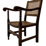 Art Deco chair minimalist oak wicker minimalist design