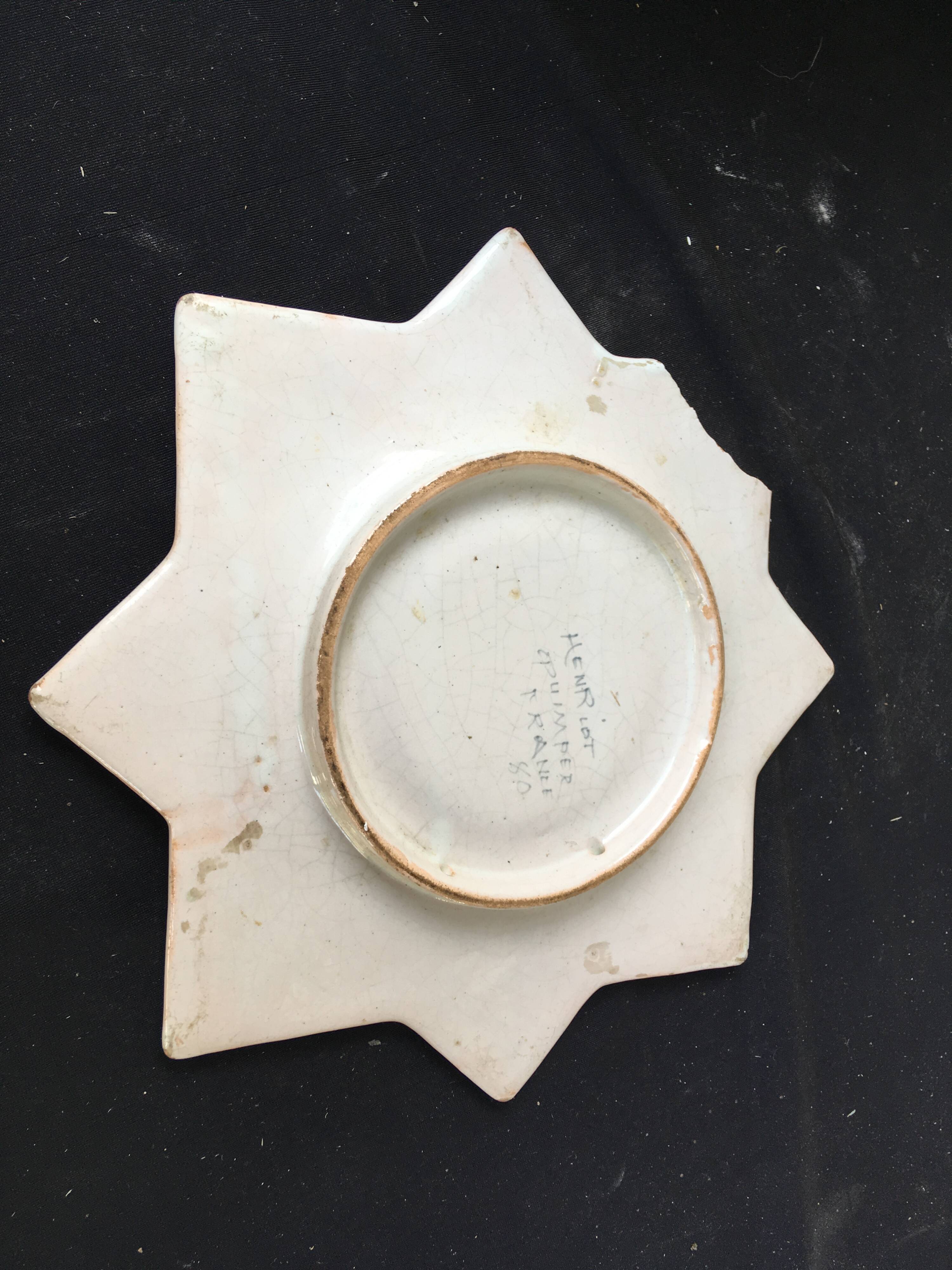 Henriot Quimper decorative dish, original shape