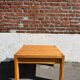 Square coffee table in solid wood (pine), 1980s.
