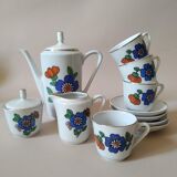 Vintage porcelain coffee set dinette 70s