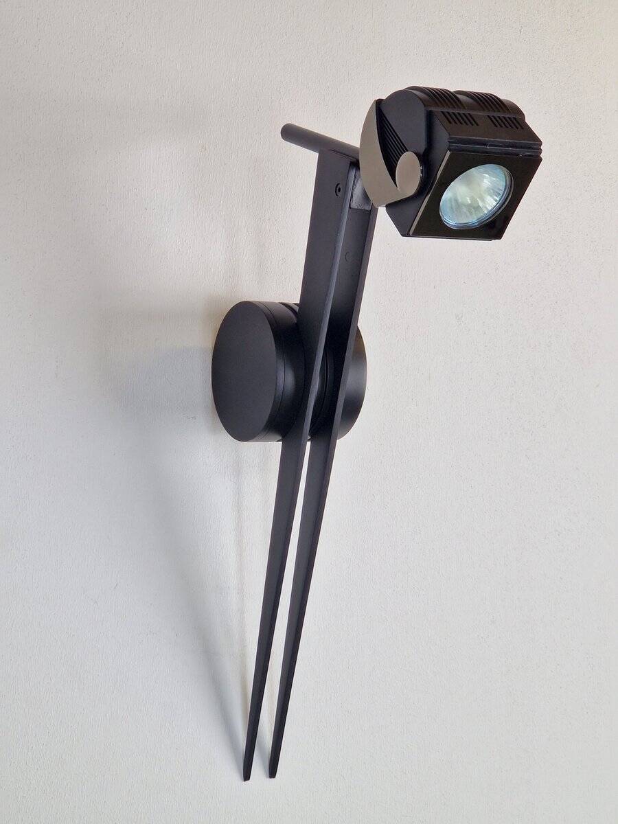 Postmodern Metal Wall Spot Lamp from Debsch Aster, Italy, 1980s