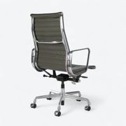 Chaise de bureau à dossier haut grise Herman Miller Original Eames EA337 avec piètement à roulettes