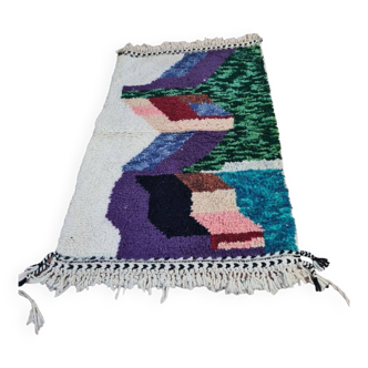 Handmade wool Berber rug 150 X 100 CM