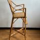 Chaise haute rotin