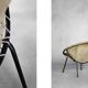 Metal and suede armchair, Germany 1960