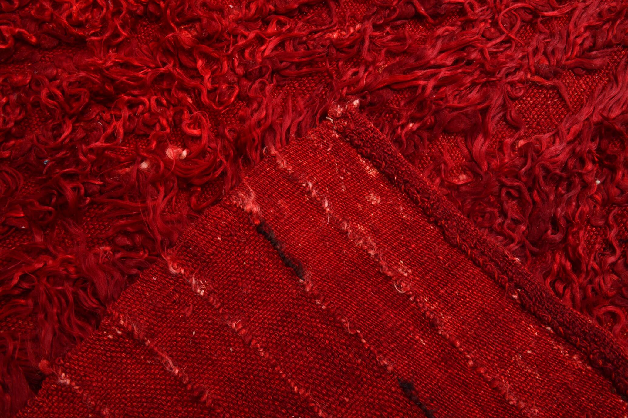 Tapis kilim turc rouge vin, petit format, 3 x 5, 100 x 162 cm