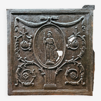 Fireplace plaque, Minerva patron saint of craftsmen 55 x 55 cm