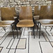 6 chaises Hiller empilable 1970