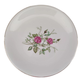 Plat rond en porcelaine de gien france modèle pompadour