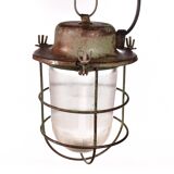 Suspension cage industrielle verte