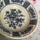 Former Melody Myott Bowl in English Iron Earth Blue Flowers