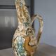 Large antique hand-turned antelope vase