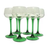 Set 6 glasses of Alsace wine