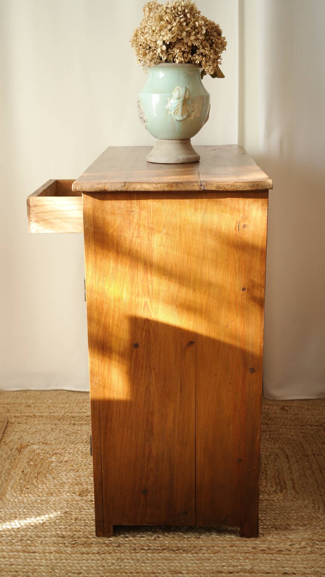 Parisian old waxed wood buffet