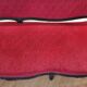 Antique Louis XV style red velvet settee