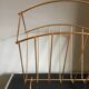 brass magazine rack, 1970s, gold-plated
