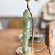 Lampe avec pied statuette asiatique en jade