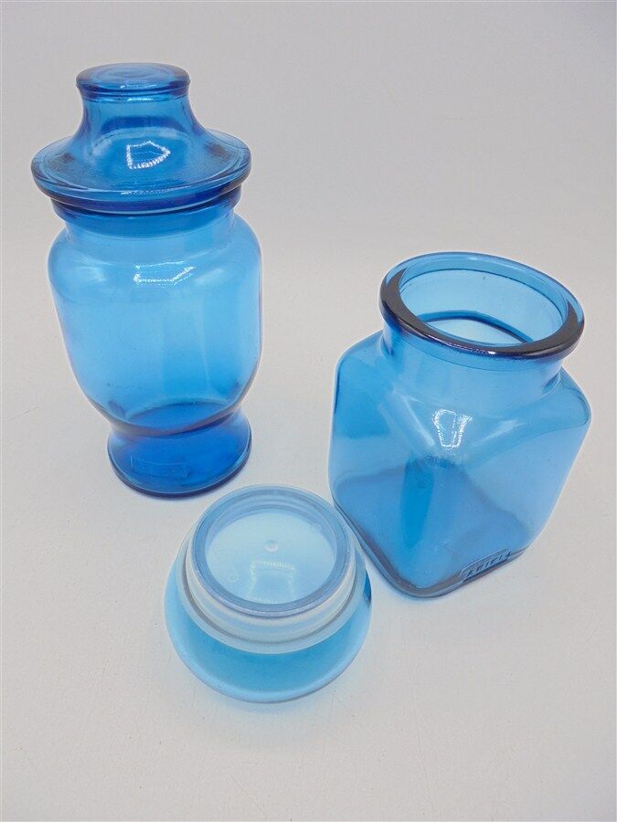 Duo de pots bleus