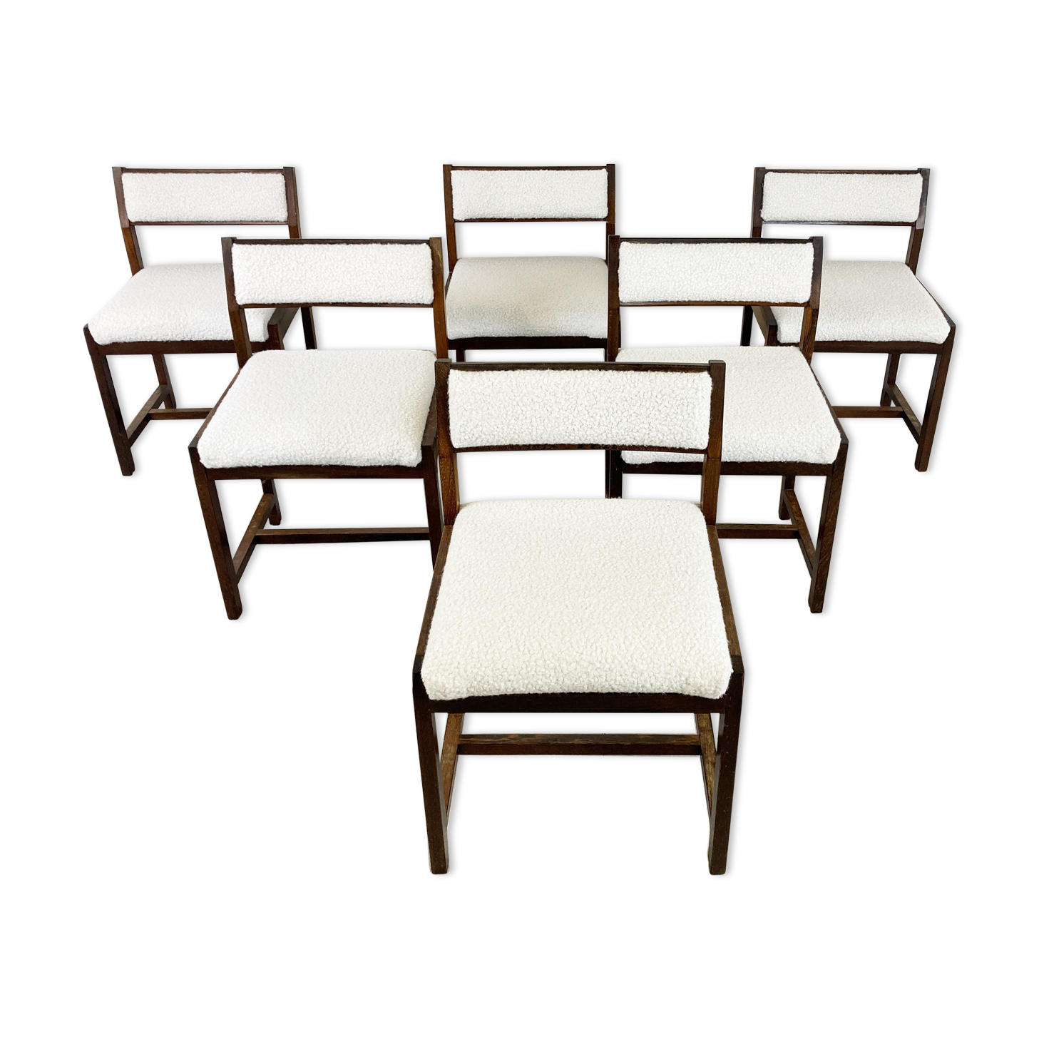 Wenge wooden dining chairs by Spectrum, 1970s