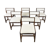 Wenge wooden dining chairs by Spectrum, 1970s