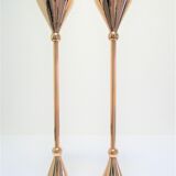 Pair of solid brass candle holders 80