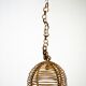 Vintage 1950s Italian Bamboo Sphere Chandelier