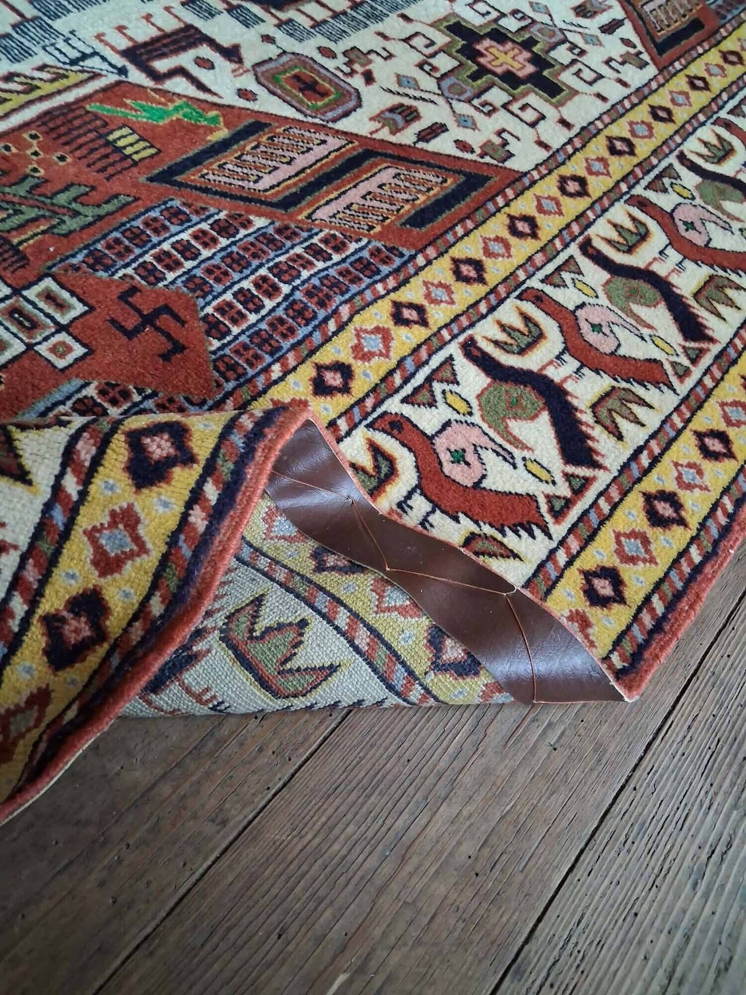 Handmade Persian Gutchan rug 192x128cm