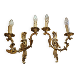 Applique en laiton style Louis XV