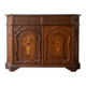 Antique Louis XVI buffet in solid wood and marquetry.