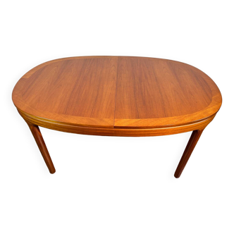 Mid century retro vintage teak extending dining table