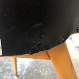Velvet and skai chair