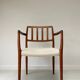 Niels Otto Møller teak wooden armchair model 66