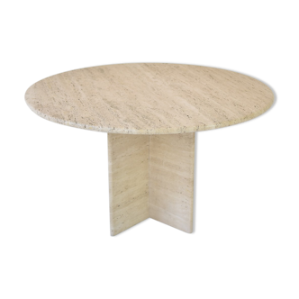 Table à manger travertin d’Italie années 1960