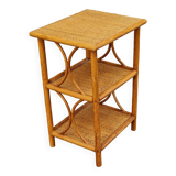 Vintage rattan shelf