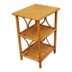 Étagère rotin vintage