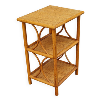 Vintage rattan shelf