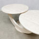 Table basse travertin « duo table top »