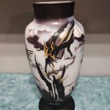 Vase en verre multicouche art déco