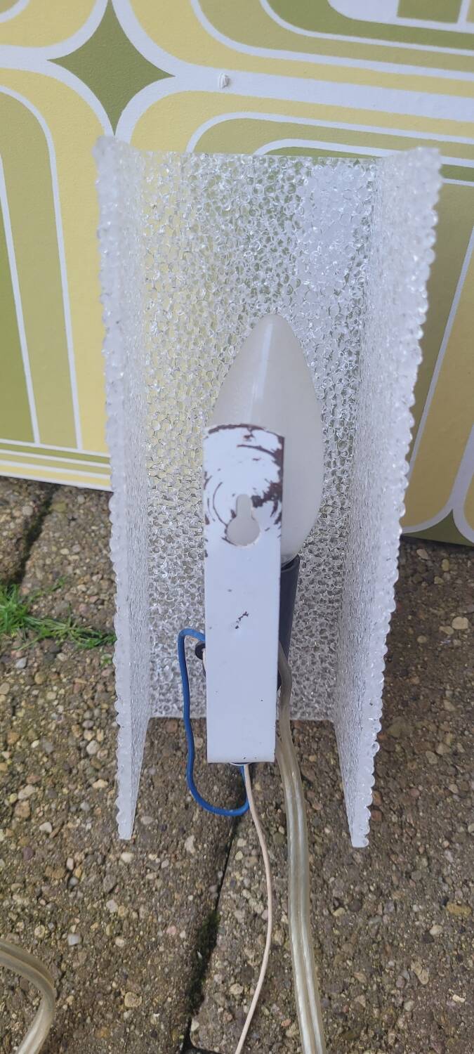 Pair of 60's Perspex wall lights