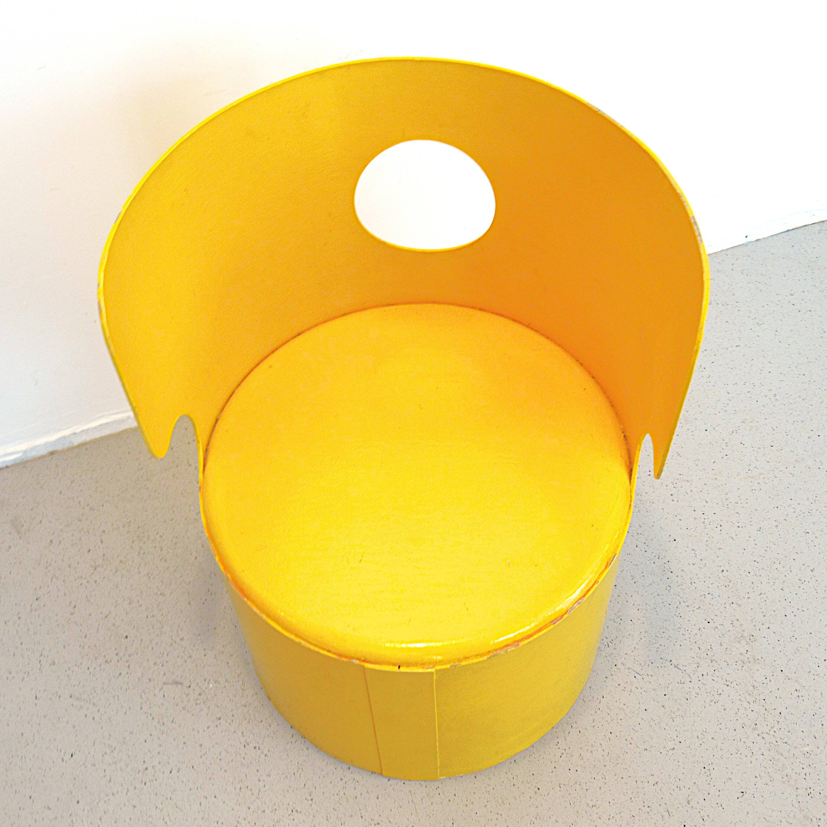 Yellow elephant child's armchair by Jean-Louis Avril, 1960s