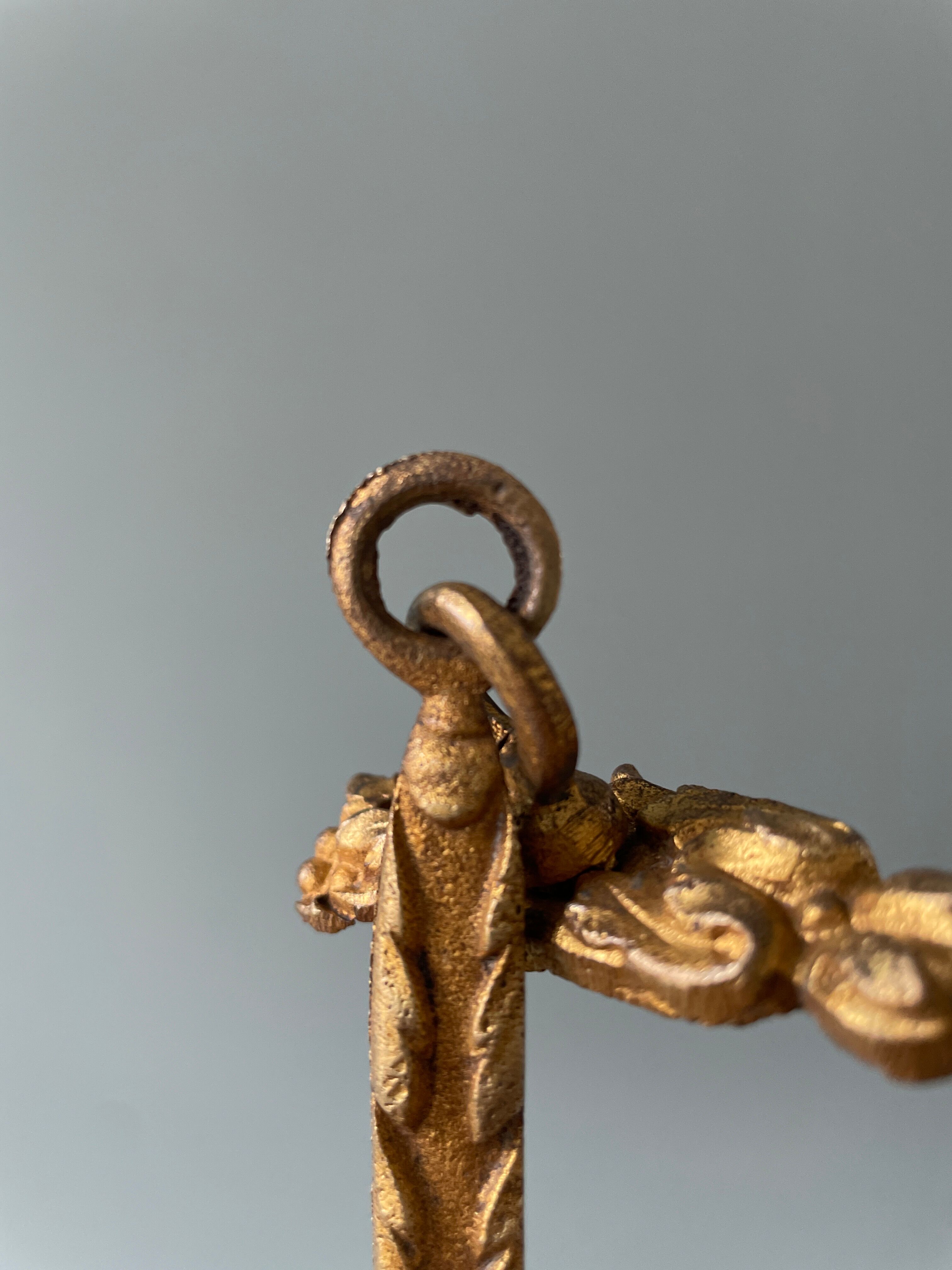 Paire de porte-embrasses en bronze Napoléon III XIXème