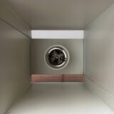 Minimalist cubic metal suspension, mid-century, 1960s.