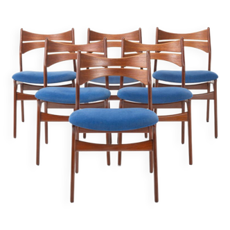 Ensemble de six chaises de salle à manger "Modèle 310" par Erik Buch pour Christian Christensen Møbelfabrik, Danemark 196