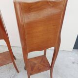 Pair of louis XV bedside tables in rosewood marquetry