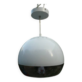 suspension eye ball lacquered white and chrome diameter 26cm